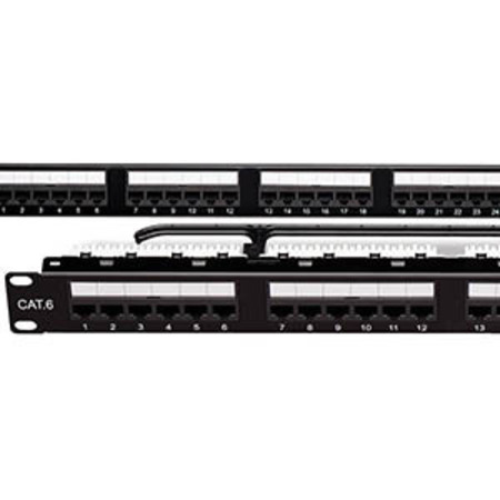 ALLEN TEL Cat 6 Patch Panel, 2 RU, 48-Port AT66-PNL-48